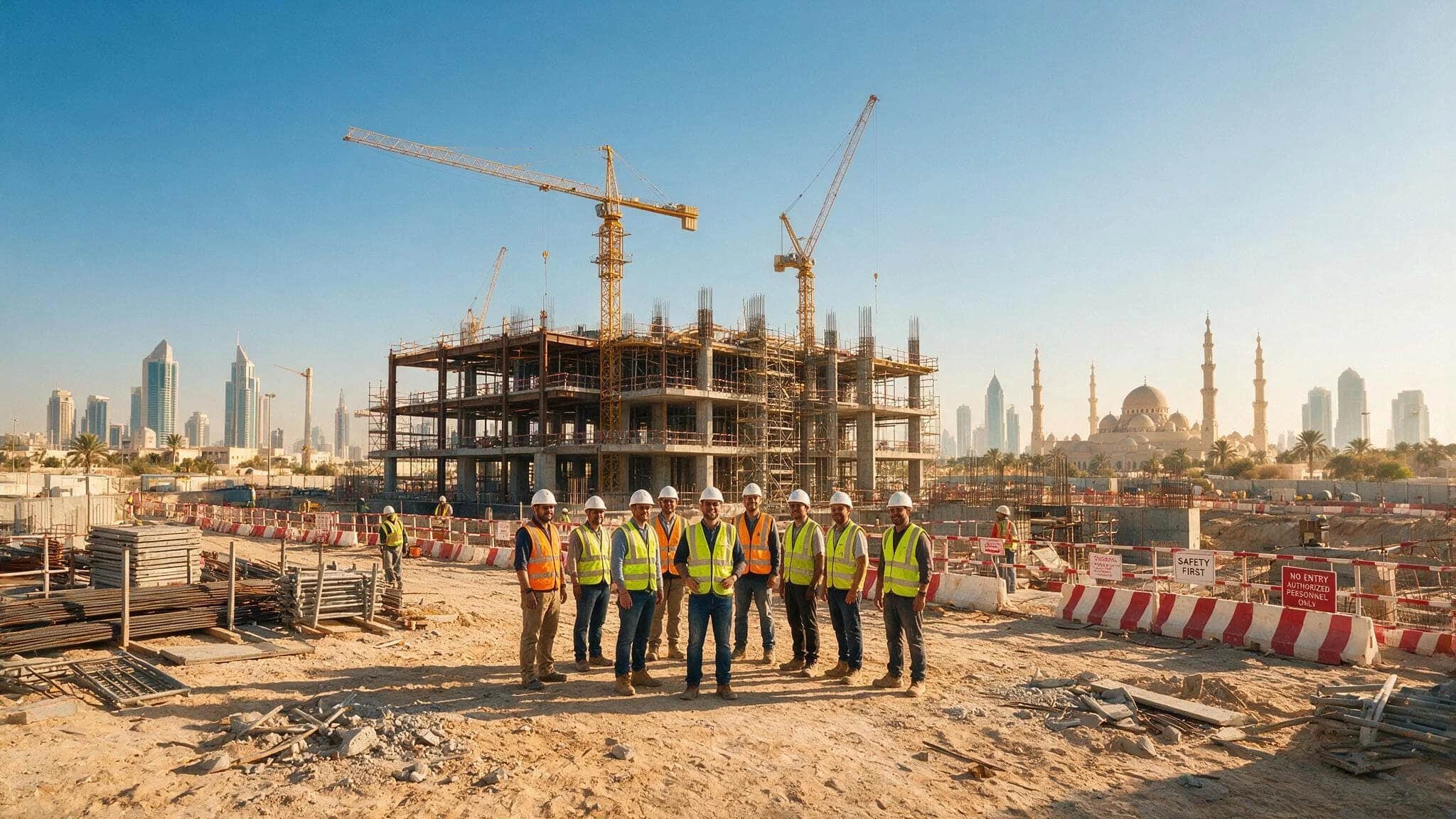 Construction site safety supervision by Arbrit Safety Training & Consultancy